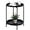 Teatable-black, variant on Round End Table Mental 2-Tier Side Table Nightstand/Small Iron Tables Accent Coffee Table for Living Room Bedroom Office Small Space