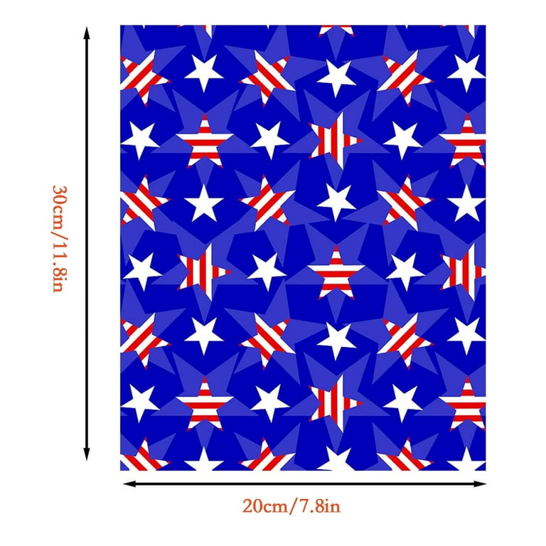 Flag craft patterned vinyl sheet - HTV, heat transfer vinyl or Adhesiv