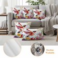 thumbnail image 6 of Hummingbird Pillow Covers 2 Pack Spring Pillowcase Waterproof Outdoor Throw Pillow Cover for Patio Balcony Rectangular Cushion 20”x12”, 6 of 9