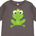 thumbnail image 4 of Inktastic Cute Frog, Green Frog, Crown, Frog Prince Boys or Girls Long Sleeve Toddler T-Shirt, 4 of 5
