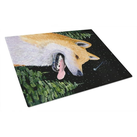 

Carolines Treasures SS8598LCB Shiba Inu Glass Cutting Board Large 12H x 16W multicolor