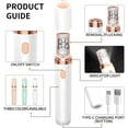 thumbnail image 6 of PluxyEpil Pro 3.0 Women Face Epilator - Painless Hair Remover, 2025 New Upgrades Rechargeable Portable Facial Hair Remover for Face, Hand, Legs, Washable, 6 of 6