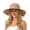 Khaki, variant on Fashion Sun Hats for Women UV Protection, Wide Brim Beach Straw Derby Hat Packable Floppy for Summer Vacation UPF 50+
