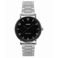 thumbnail image 1 of Casio Standard Montre pour Homme Analogique en Acier Inoxydable, Cadran Noir, Quartz MTP-VT03D-1B, 1 of 3