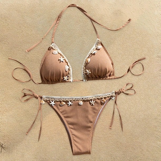 Traje de baño para mujer, moda, cómodo, bikini, traje de baño liso para mujer, bikinis, trajes de baño para mujer, conjuntos de bikini para mujer, trajes de baño bikini para mujer