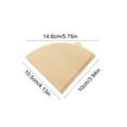 thumbnail image 3 of HaoXun Pour-over Coffee Filter Paper - Fan-shaped Drip Filter Paper for Household and Office Use, 3 of 5