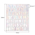 thumbnail image 2 of Unique Bargains Letter Alphabet Number Stickers, Reflective Glitter Silver 1 Inch 81 Count/Sheet,8pcs, 2 of 5