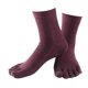 thumbnail image 2 of Calcetines cómodo punta Calcetines altos de Calcetines deportivos Púrpura Sunnimix Calcetines de algodón de cinco dedos, 2 of 5