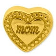 thumbnail image 3 of 925 Sterling Silver Polished Gold Plated Reflections Mom Love Heart Bead Charm 9.09x11.82mm Wide Pendant Necklace for Wo, 3 of 5