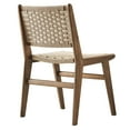 thumbnail image 5 of Modway Saoirse Woven Rope Wood Dining Side Chair in Walnut Natural, 5 of 10