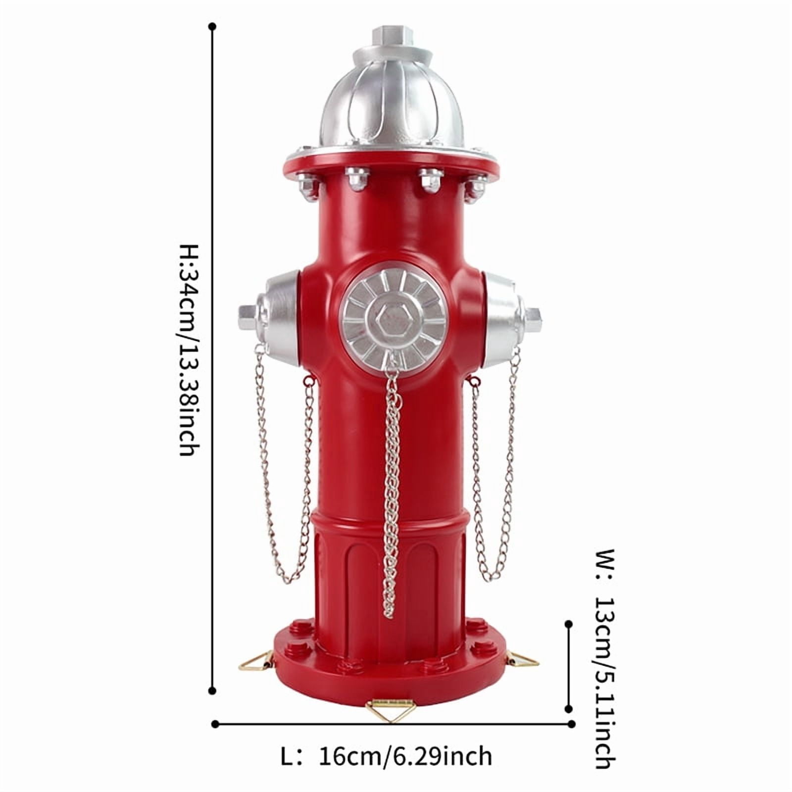Fire Hydrant Pee Post for Dogs - Outdoor Backyard Play Equipment, Puppy Training Post, Garden Lawn Decor, Firefighter Gifts for Men
