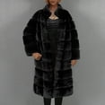 thumbnail image 4 of jsaierl Womens Faux Fur Fleece Shearling Coat Fall and Winter Fashion Luxury Fluffy Fuzzy Shaggy Long Jacket Cardigan Outwear, 4 of 6