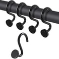 thumbnail image 1 of Ganchos para cortina de ducha - Juego de 12 | Ganchos para cortina de ducha | Ganchos para anillos de cortina de ducha | Ganchos para cortina de ducha a prueba de óxido | Ganchos para ducha de baño, 1 of 5