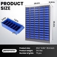 thumbnail image 6 of 75 Drawer Parts Cabinet,75 Slot Parts Cabinet With 165 Lbs Capacity,ABS Plastic Drawers And Iron Frame With Labels,Tool Storage Cabinet For Garage Or Workshop,Blue, 6 of 7