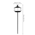 thumbnail image 4 of Bird Feeders for Outdoors Squirrel Proof,Metal Bird Feeder,Squirrel Proof Wrought Iron Bird Feeder, Ground Insert Metal Outdoor Feeding Station for Garden Courtyard Small Wild Birds(Black 36.6in), 4 of 7