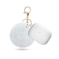 thumbnail image 1 of Airpods 3(2021), Apple Airpod 3rd Generation Women's Case, Air Pod 3rd Generation Charging Case Silicone Case with Pom Pom Keychain Accessory(White), 1 of 5