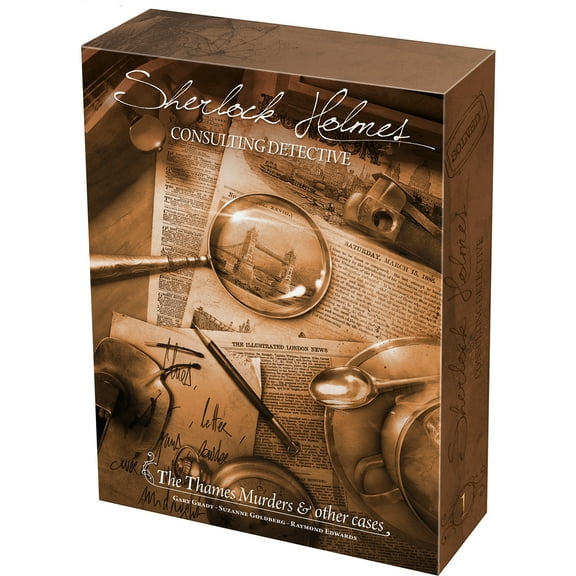 Sherlock Holmes Consulting Detective Thames Murders & Other Cases Cooperative Game for Ages 13 and up, from Asmodee