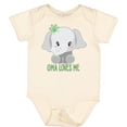 thumbnail image 3 of Inktastic Oma Loves Me Cute Baby Elephant Boys or Girls Baby Bodysuit, 3 of 5