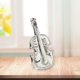 thumbnail image 4 of Escultura de violín BLESIY Figura de escritorio decorativa plata, 4 of 7