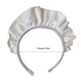 thumbnail image 2 of White Headbands for Women Wide Ruffle Hairband Funny Maid Headwear Punk Headwear Roleplay Party Costume, 2 of 7