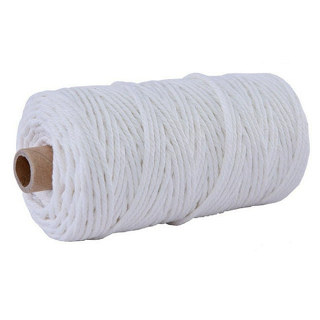 Cotton Macrame Colorful Woven Rope Twisted Crafts 328Ft Tapestry Art Manual Home Textile Party Wedding Decoration Diy Braid Wide 0.12In