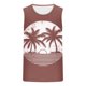 thumbnail image 2 of Hombres Moda Casual sin Mangas Impresión Suéter Cuello Redondo Tanque Deportivo, 2 of 4