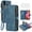 Blue, variant on Asuwish Kickstand Hard Shell Wallet Cell Phone Case with Tempered Glass Screen Protector for Samsung Galaxy A20S, Blue
