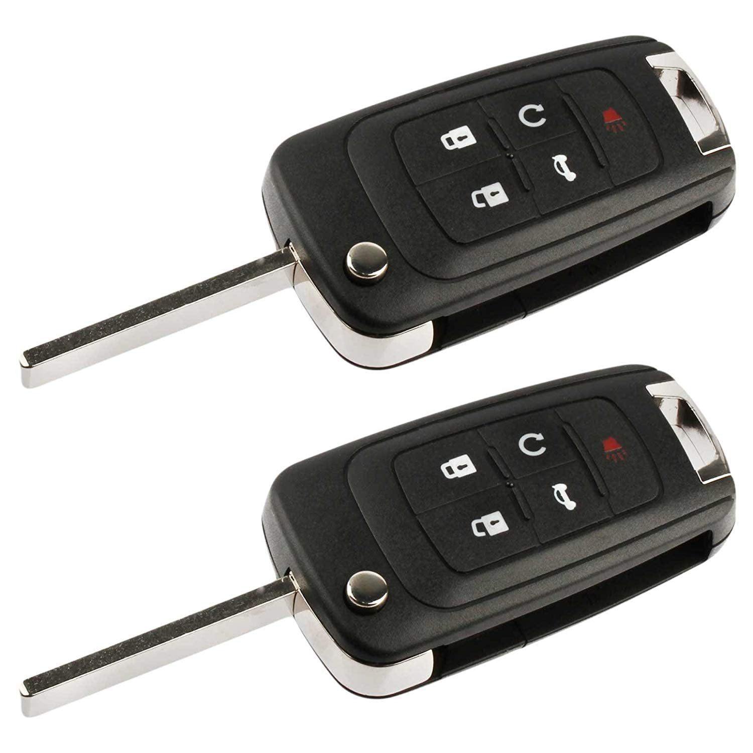 1 Pack Replacement for New Keyless Remote 4 Button Flip Car Key Fob for 7 Buick Allure Encore Lacrosse Regal Verano Chevy Camaro Cruze Equinox Impala Malibu Sonic GMC Terrain OHT01060512 315mhz 
