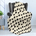 thumbnail image 4 of Cat Soft Flannel Fleece Throw Blanket, Young Black Kitties Sneaking on and Saying Hi and Playful Domestic Pets, Cozy Plush for Indoor and Outdoor Use, 50" x 60", Ivory Black Ruby, by Ambesonne, 4 of 5
