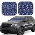 thumbnail image 1 of Easygdp Dégradé de Crâne Marguerite pour 2 Pcs Pare-Soleil Pliable pour Voiture, SUV, Camion-Petit, 1 of 6