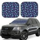thumbnail image 1 of Balery Skull daisy Gradient Parasol para parabrisas de coche de 2 piezas | Parasol plegable para parabrisas delantero de coche para la mayoría de sedanes-Large, 1 of 5