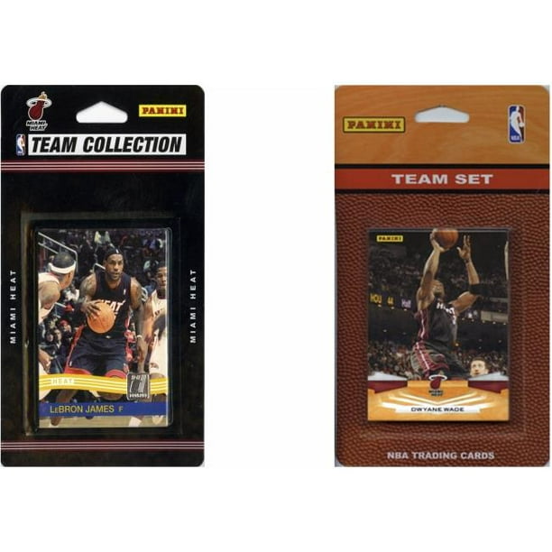 C & I Collectables HEAT2TS NBA Miami Heat 2 Différents Ensembles d'Équipes de Cartes à Collectionner sous Licence
