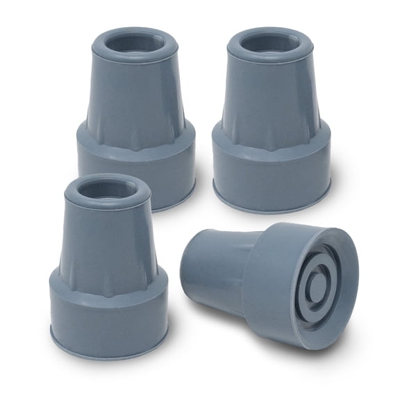 Top Glides 4PCS Universal Cane Replacement Rubber Tips (Gray)