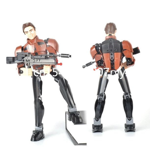 Muñeca de personaje de Star Wars de Disney, modelo Stormtrooper Darth Vader, muñeca grande móvil, juguete de bloques de construcción para niños