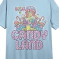 thumbnail image 2 of Candyland Kingdom Women's Blue Short Sleeve Sleep Shirt-Small, 2 of 3