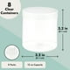 thumbnail image 3 of Slime Containers Juvale, paquete de 8 frascos de plástico transparente de 350 ml con tapas, 3 of 9