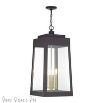 Livex Lighting - Oslo - 4 Light Extra Large Outdoor Pendant-30.75 Inches Tall