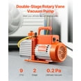 thumbnail image 2 of VEVOR Vacuum Pump 9 CFM HVAC 2 Stage Rotary Vane Vacuum Pump Oil Included, 2 of 9