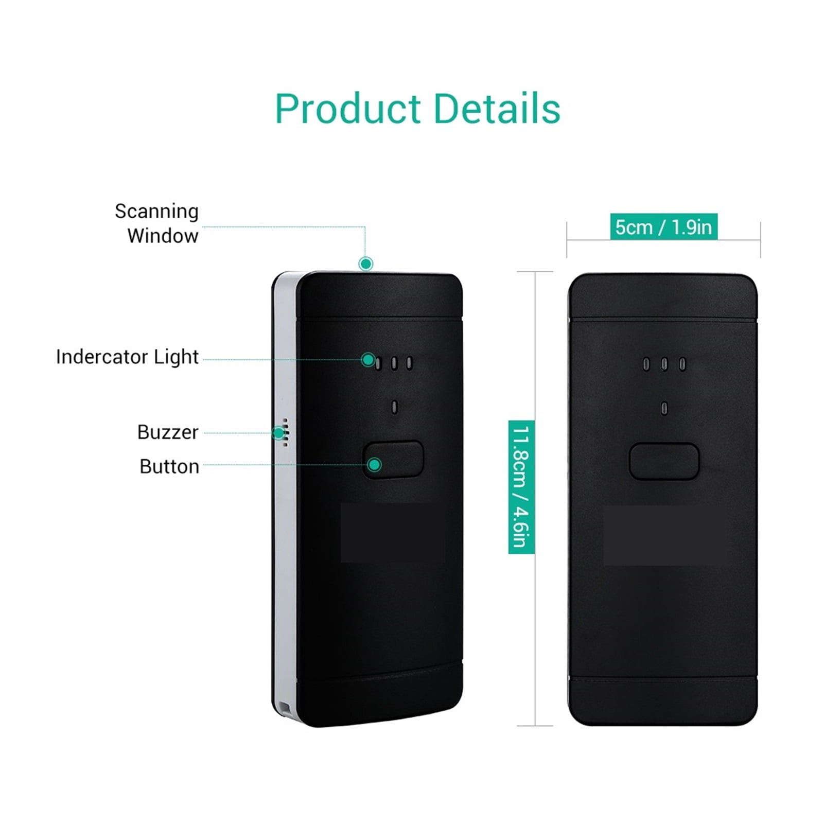 Wireless 2D Scanner 1D 2D PDF417 QR Code Pocket Wireless Barcode Scanner ,Easy to Operate