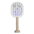 thumbnail image 3 of Becaristey 2000mAh LED Trap Lamp Electric Bug USB Rechargeable Summer Fly Swatter Trap Flies Insect Pink, 3 of 6