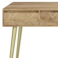 thumbnail image 6 of Simpli Home Jager SOLID MANGO WOOD Mid Century - Contemporary 54 inch Wide Desk in Natural, 6 of 10
