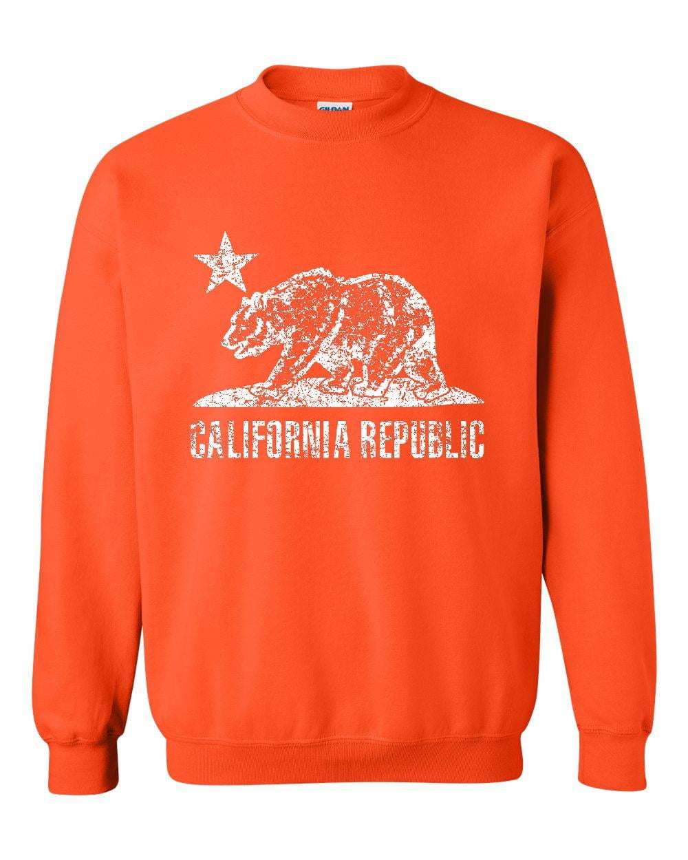 ARTIX California Republic Bear White Unisex Crewneck California Sweatshirts 