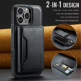 thumbnail image 2 of MAGKING Case For iPhone 16 Pro Max, RFID Blocking, PU Leather,Compatible With MagSafe Detachable 2 In 1 Wallet With Multi-Card Slots,Magnetic Protective Cover,Black,For iPhone 16 Pro Max, 2 of 8