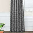 thumbnail image 4 of Half Price Drapes Seville Grey & Silver Room Darkening Curtains For Bedroom (1 Panel), 50W X 96L, 4 of 6