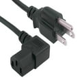 thumbnail image 1 of SANOXY Cables and Adapters; 4 PACK of10ft Universal Right Angle Power Cord (NEMA 5-15P to IEC320 C13R), 1 of 1
