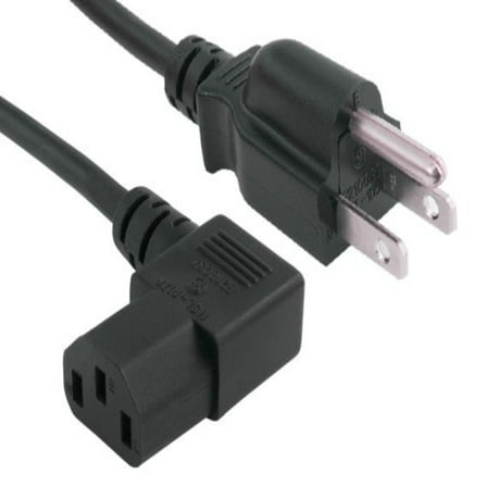 SANOXY Cables and Adapters; 3ft Universal Right Angle Power Cord (NEMA 5-15P to IEC320 C13R)