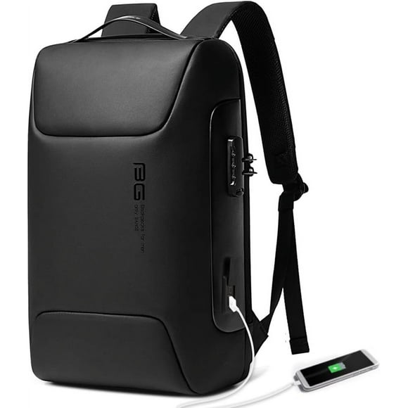 BANGE Mochila Antirrobo Mochila de Trabajo Inteligente con Puerto de Carga USB, Laptop Empresarial para Laptop… de 15,6 Pulgadas