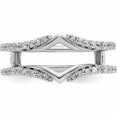thumbnail image 4 of 14K White Gold Diamond Guard (Size 7) Made In India -Jewelry By Sweet Pea, 4 of 10