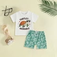 thumbnail image 2 of GXWEA Baby Boy Short Sets 12-18 Month Boy Clothes Toddler Baby Boys Clothes Set Short Sleeve T-Shirt And Shorts Summer 2 Pcs Outfit, 2 of 5