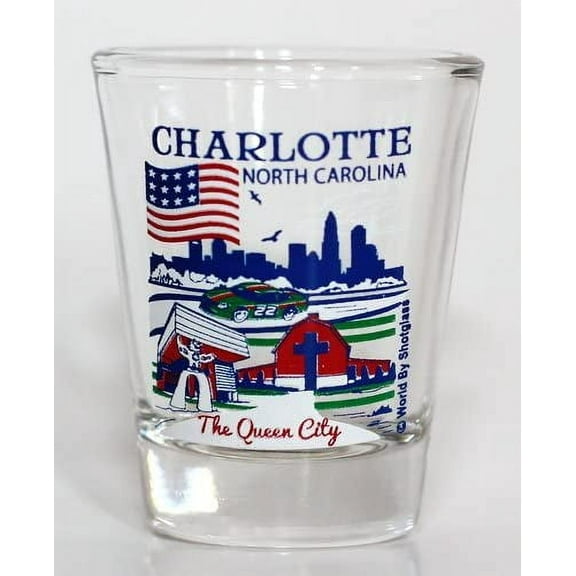 Charlotte North Carolina Great American Cities Collection Shot Glass